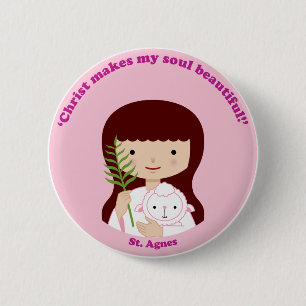 St. Agnes Ronde Button 5,7 Cm