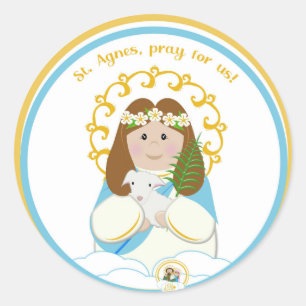 St. Agnes Ronde Sticker