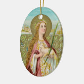 St. Agnes van Rome (BC 01) Keramisch Ornament (Links)
