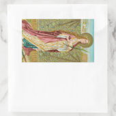 St. Agnes van Rome (BC 01) Rechthoekige Sticker (Tas)