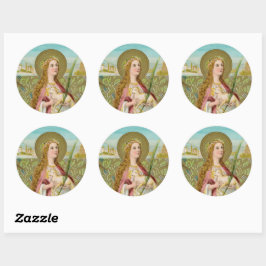 St. Agnes van Rome (BC 01) Ronde Sticker