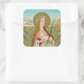 St. Agnes van Rome (BC 01) Vierkante Sticker (Tas)