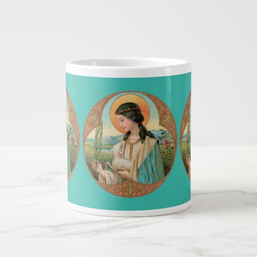 St. Agnes van Rome (BK 006) Jumbo Mok (Voorkant)