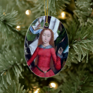 St. Agnes van Rome (detail; M 070) Keramisch Ornament