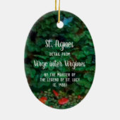 St. Agnes van Rome (detail; M 070) Keramisch Ornament (Achterkant)