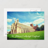 St. Albans Cathedraal, Engeland, briefkaart (Voorkant / Achterkant)