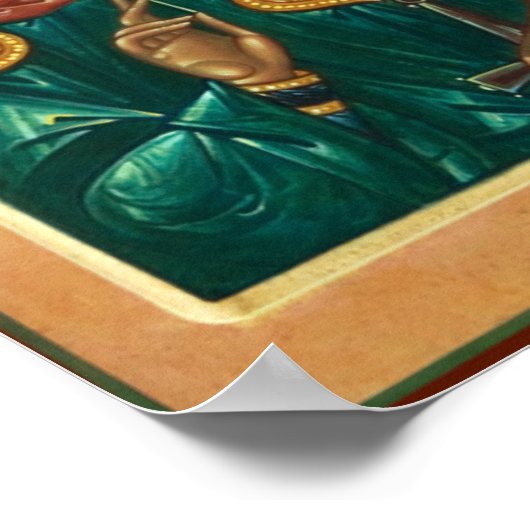 St. Alexander Nevsky Orthodoxe Christelijke Icon P Poster (Hoek)