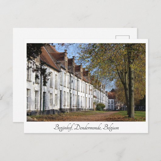 St. Alexiusbegijnhof, Dendermonde, België. Briefkaart (Voorkant / Achterkant)