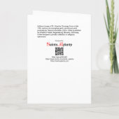 St. Aloysius Gonzaga (PM 01) Blank Wenskaart 2 Kaart (Achterkant)