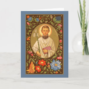 St. Aloysius Gonzaga (PM 01) Carte de voeux vierge