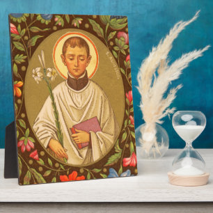 St. Aloysius (PM 01) Plaque 2 de 8 po x 10 po avec