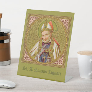 St. Alphonsus Liguori (SNV 02) (Square) Reclamebord Met Voetstuk