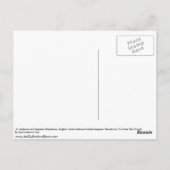 St. Ambrose en keizer Theodosius Briefkaart (Achterkant)