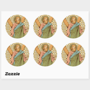 St. Andreas de apostel (RLS 01) Ronde Sticker