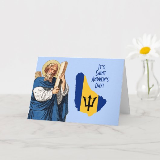 St. Andrew avec la carte du drapeau de la Barbade (Petite plante)