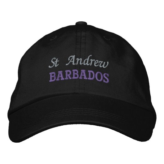 St. Andrew, Barbados, geborduurd Baseball Pet (Voorkant)