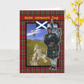 St. Andrew Dag, de kaart van de Dag van Heilige (Gele Bloem)