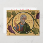 St. Andrew de Eerste Prayer Card Briefkaart (Voorkant / Achterkant)