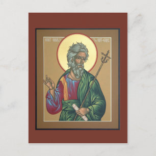 St. Andrew de eerste zogenaamde Prayer Card Briefkaart