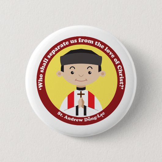 St. Andrew Dung Lac Ronde Button 5,7 Cm (Voorkant)