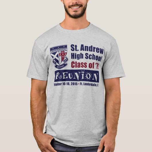 St. Andrew High School Class of 1979 Reunion T-shirt (Voorkant)