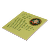St. Andrew Kerstmis Novena Prayer Ceramic Tile Tegeltje (Zijkant)