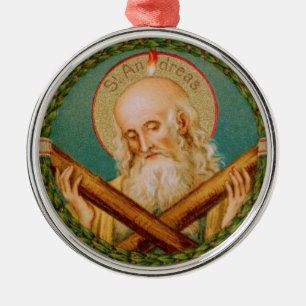 St. Andrew the Apostle (JMAS 02) Ronde Metalen Ornament