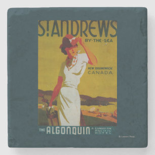 St. Andrews Algonquin PosterEurope Stenen Onderzetter