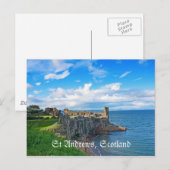 St Andrews Castle, Schotland Briefkaart (Voorkant / Achterkant)