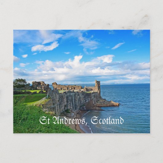 St Andrews Castle, Schotland Briefkaart (Voorkant)