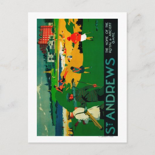 St. Andrews PosterEurope Briefkaart (Voorkant)