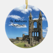 St Andrews Scotland Cathedral Saint Andrew Keramisch Ornament (Voorkant)
