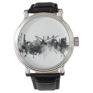St Andrews Scotland Skyline Black White Horloge