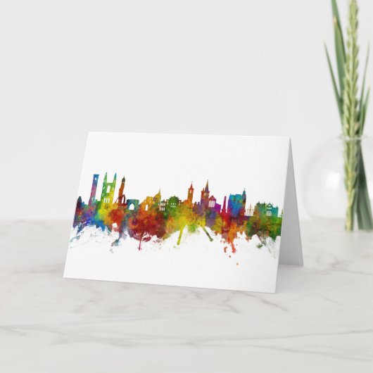 St Andrews Scotland Skyline Kaart (Voorkant)