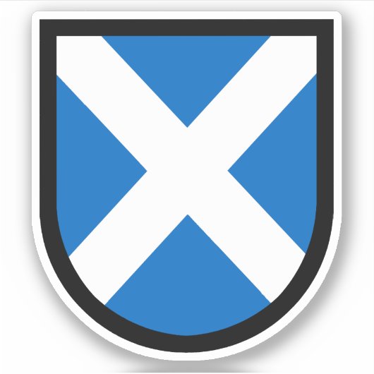 St. Andrew's Shield - 1 Up Contour Cut Sticker (Voorkant)