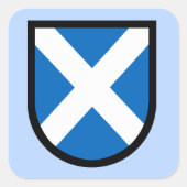 St. Andrew's Shield Vierkante Sticker (Voorkant)