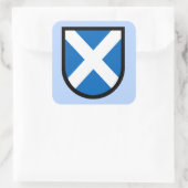 St. Andrew's Shield Vierkante Sticker (Tas)