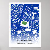 St Andrew's Stadium Poster, de thuisbasis van Birm Poster (Voorkant)