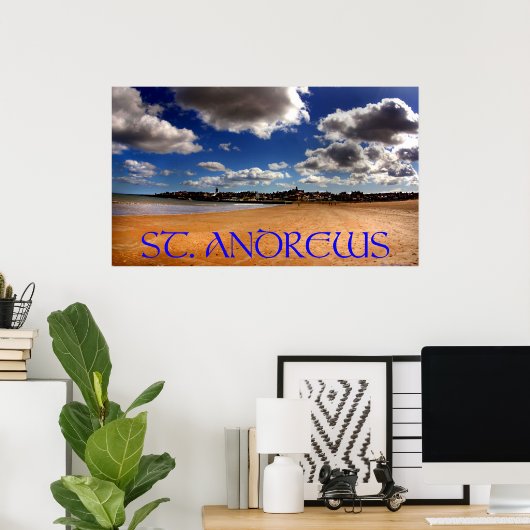 st. andrews weststrand poster (Thuiskantoor)
