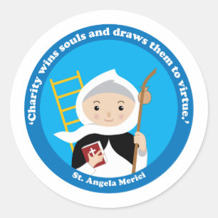 St. Angela Merici Ronde Sticker