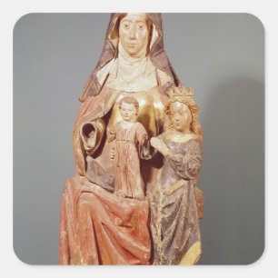 St. Anne, de Maagd en het Kind, Vierkante Sticker