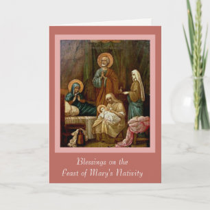 St. Anne Joachim Nativity van Maagdelijke Mary Feestdagen Kaart