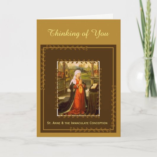 St. Anne & Onbevlekte Ontvangenis Maria Kaart (Voorkant)