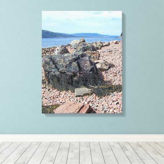 St. Anne's Bay, Cape Breton, Nova Scotia Canvas (Insitu (Houten vloer))