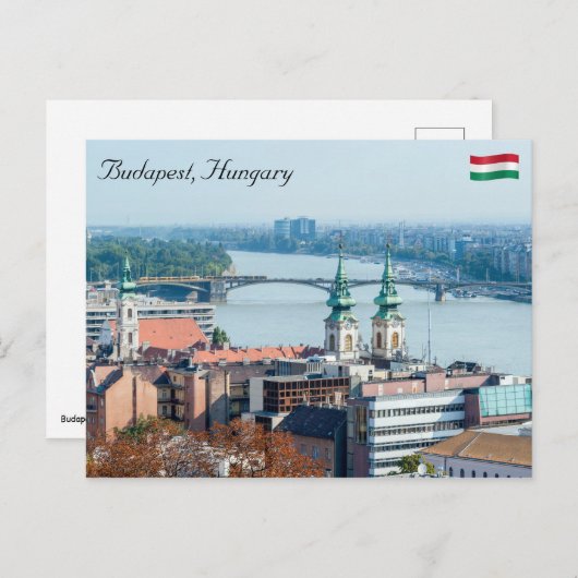 St. Anne's Church en Margaret Bridge in Boedapest Briefkaart (Voorkant / Achterkant)