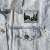 St. Ann's Square, Manchester, c.1910 Vierkante Button 5,1 Cm (In situ)