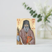 St. Anthimos of Chios Orthodox Prayer Card Plaatskaartje (Staand voorkant)