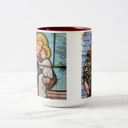 St Anthony avec bébé Jésus Coffee Mug (Centre)