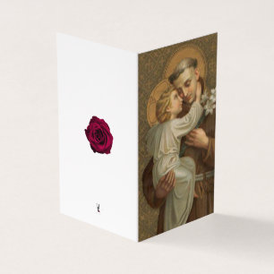 St Anthony Catholique Condolence Merci Cartes