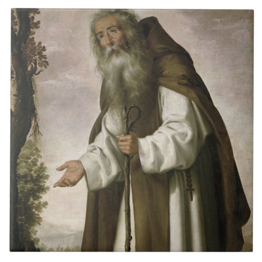 St. Anthony Dispirited, 1640 (olie op doek) Tegeltje (Voorkant)